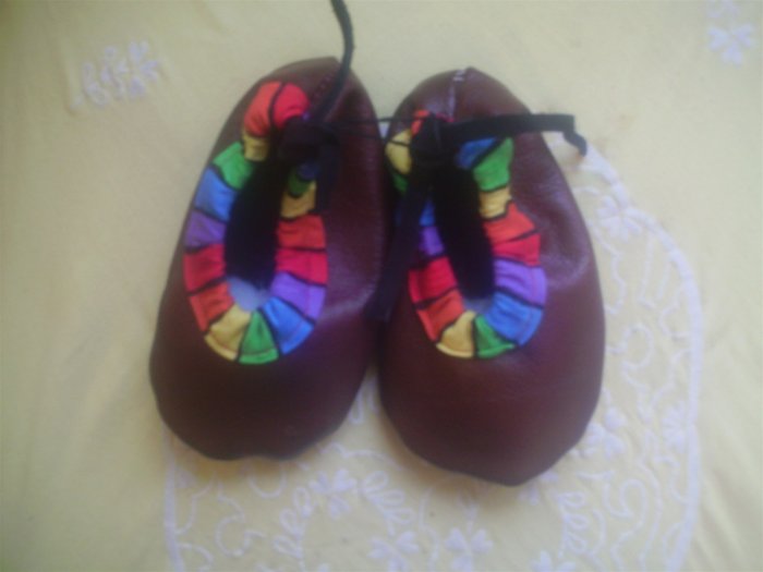 Boys Soft Sole leather Shoes Size 4 Crib Pre walker