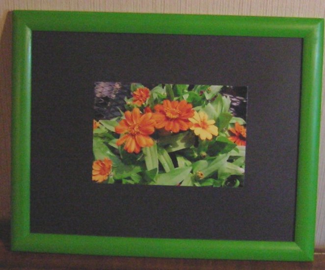 Lime Green Wood Frame