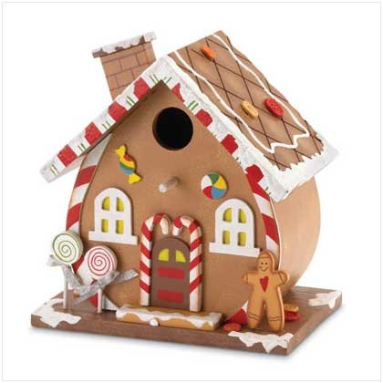 Wooden Gingerbread Birdhouse
