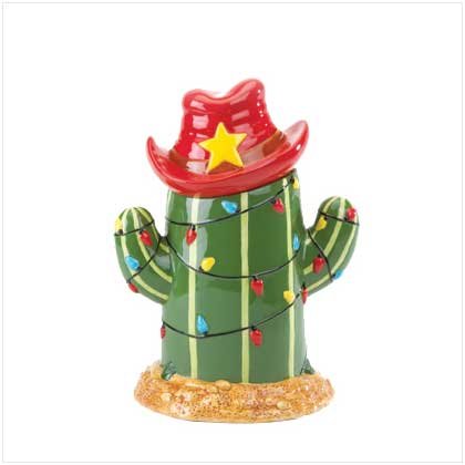 Christmas Cactus Cookie Jar