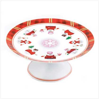 Perfectly Plaid Cake Plate