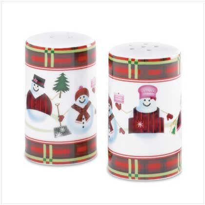 Snowman Salt and Pepper Shakers