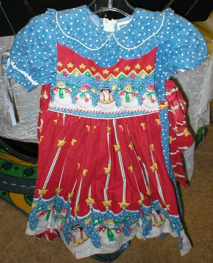 Daisy Kingdom dress - Snowmen for Holidays