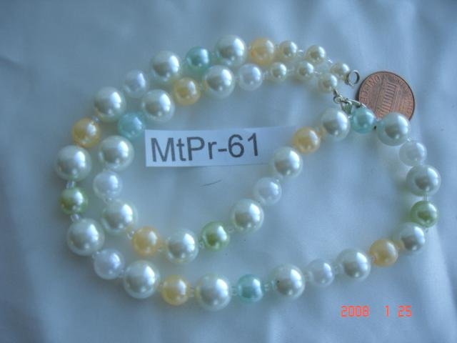 Beautiful pearl, jade, agate, onyx look necklaces