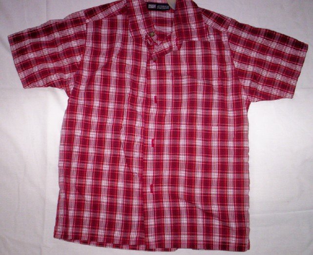 Boy's Red Button Front Shirt by Faded Glory