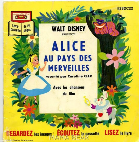 Le Petit Chaperon Rouge, Alice,Livre da la Jungle, Lot of 3 Walt Disney Children's Books *FRENCH*