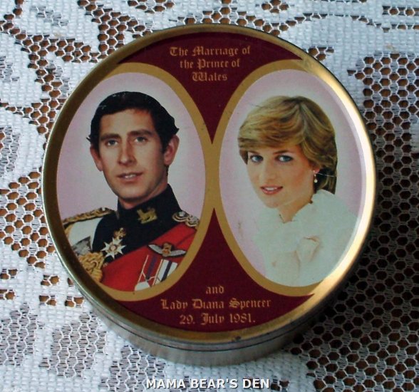 Princess Diana and Prince Charles Sweets Tin
