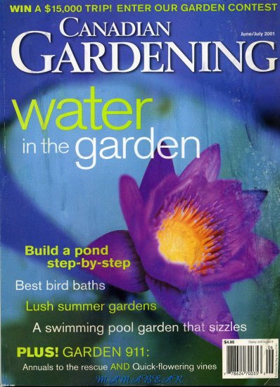 Canadian Gardening June/July 2001 Water in the Garden