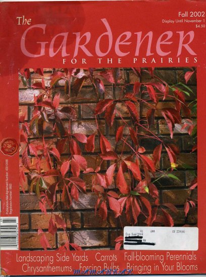 The Gardener For The Prairies Fall 2002