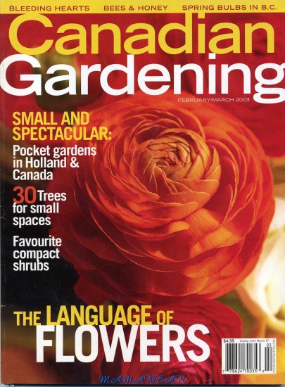 Canadian Gardening February/March 2003 The Language of Flowers