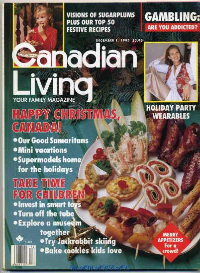 Canadian Living December 1993 Happy Christmas Canadian