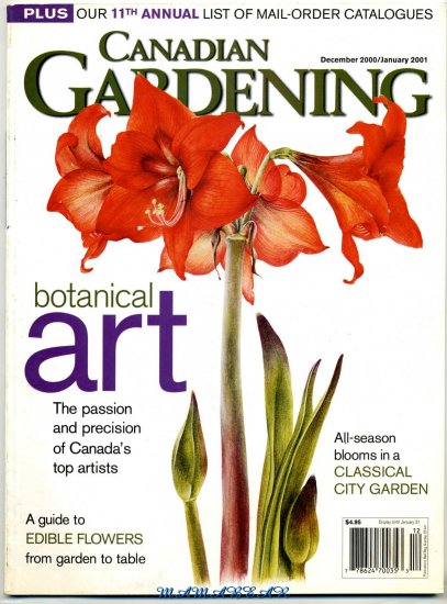 Canadian Gardening Botanical Art Back Issue Magazine