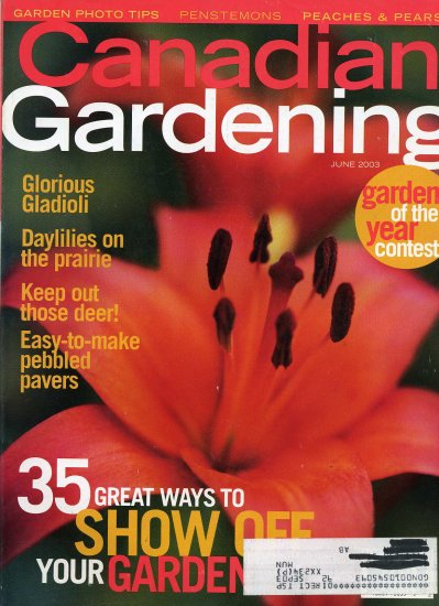 Canadian Gardening Back Issue June 2003 Show Off Your Garden