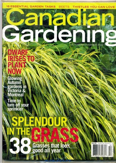 Canadian Gardening Oct/Nov 2002 Splendor In The Grass