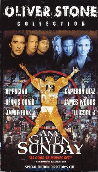 Any Given Sunday 1999 VHS - starring Al Pacino