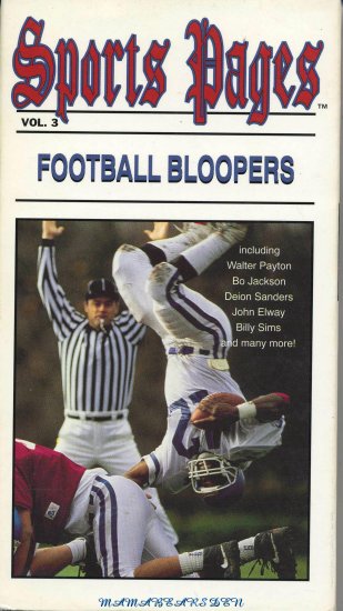 Football Bloopers Sports Pages Volume 3