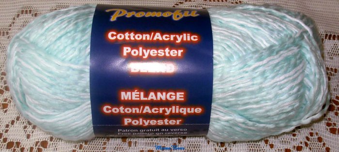 Cotton/ Acrylic Polyester Blend Yarn Mint Green