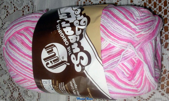 Lily Sugar ' n Cream Cotton Yarn Patio Pink 12 oz Skein