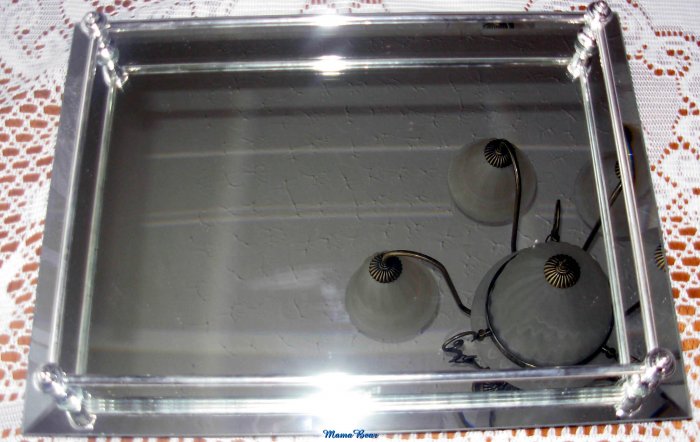 Cosmetic Mirrored Vanity Tray New in Box