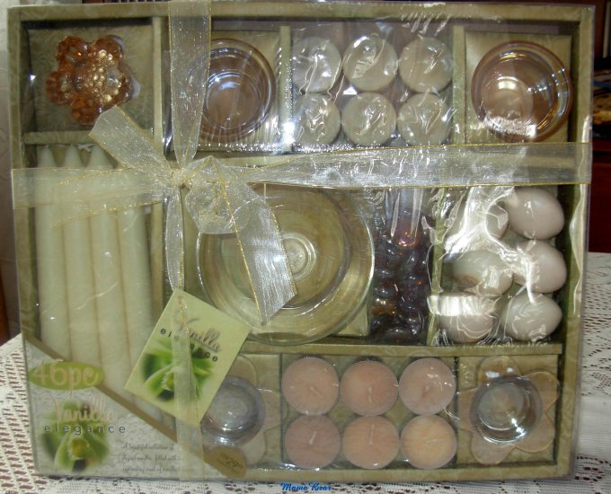 46 PC Vanilla Elegance Candle Gift Set
