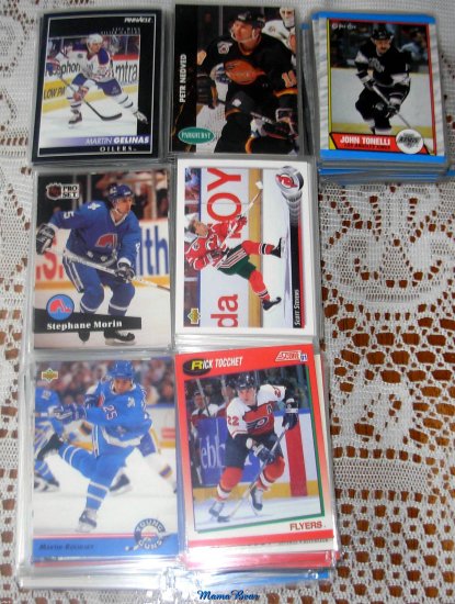 Lot of 100 NHL Hockey Cards Near Mint Condition