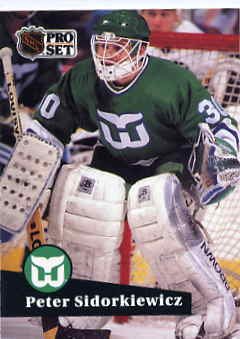 1991/92 NHL Pro Set Hockey Card Peter Sidorkiewicz #90 N/Mint