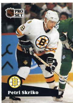 1991/92 NHL Pro Set Hockey Card Petri Skriko #8 Near Mint