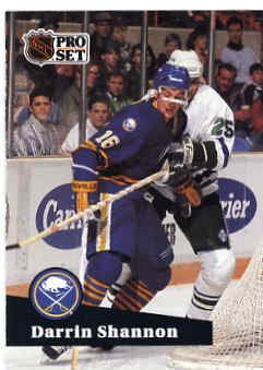 1991/92 NHL Pro Set Hockey Card Darrin Shannon #14 N/Mint
