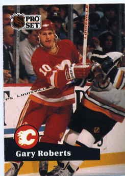 1991/92 NHL Pro Set Hockey Card Gary Roberts #30 N/Mint