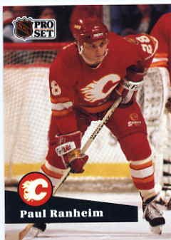 1991/92 NHL Pro Set Hockey Card Paul Ranheim #31 Near Mint