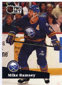 1991/92 NHL Pro Set Hockey Card Mike Ramsey #25 Near Mint
