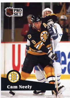 1991/92 NHL Pro Set Hockey Card Cam Neely #5 Near Mint