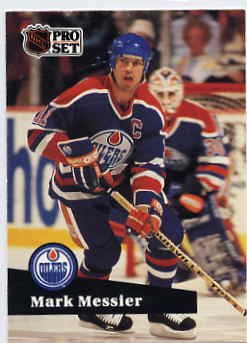 1991/92 NHL Pro Set Hockey Card Mark Messier #74 Near Mint