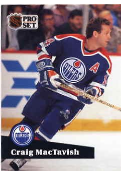 1991/92 NHL Pro Set Hockey Card Craig MacTavish #77 N/Mint