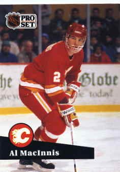1991/92 NHL Pro Set Hockey Card Al MacInnis #33 Near Mint