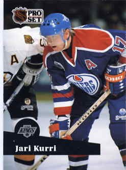 1991/92 NHL Pro Set Hockey Card Jari Kurri #93 N/Mint