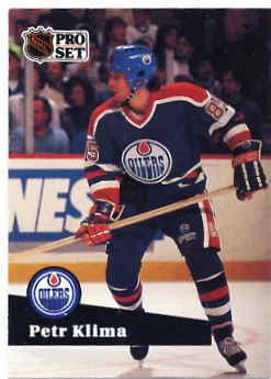 1991/92 NHL Pro Set Hockey Card Petr Klima #72 Near Mint