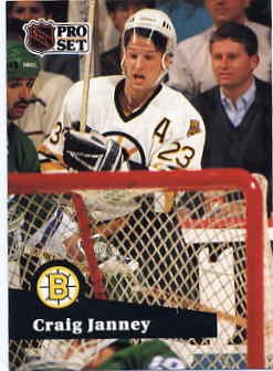 1991/92 NHL Pro Set Hockey Card Craig Janney #2 Near Mint