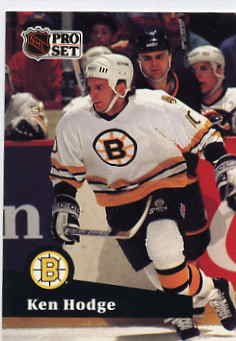 1991/92 NHL Pro Set Hockey Card Ken Hodge #3 Near Mint