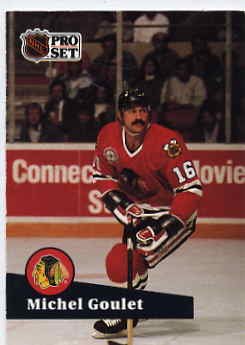 1991/92 NHL Pro Set Hockey Card Michel Goulet #50 Near Mint