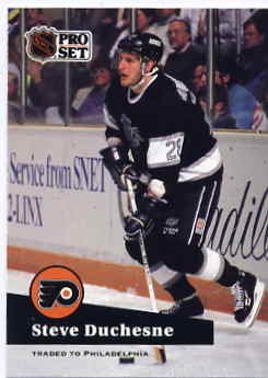 1991/92 NHL Pro Set Hockey Card Steve Duchesne #96 Near Mint