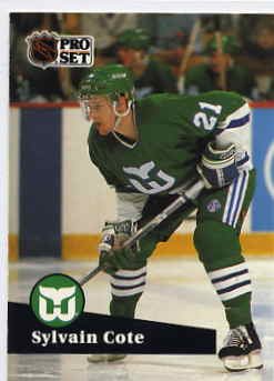 1991/92 NHL Pro Set Hockey Card Sylvain Cote #82 Near Mint