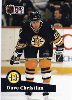 1991/92 NHL Pro Set Hockey Card Dave Christian #11 N/Mint