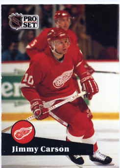 1991/92 NHL Pro Set Hockey Card Jimmy Carson # 55 Near Mint