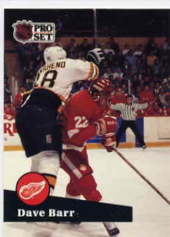 1991/92 NHL Pro Set Hockey Card Dave Barr # 65 Near Mint