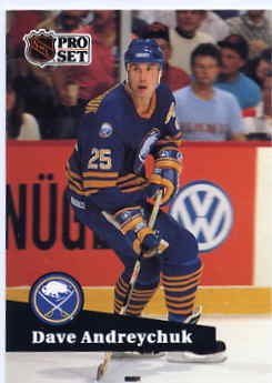1991/92 NHL Pro Set Hockey Dave Andreychuk # 23 Near Mint