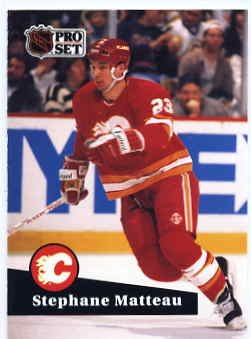 1991/92 NHL Pro Set Hockey Card Stephane Matteau # 27