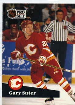 1991/92 NHL Pro Set Hockey Card Gary Suter # 32