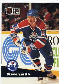1991/92 NHL Pro Set Hockey Card Steve Smith #73 N/Mint