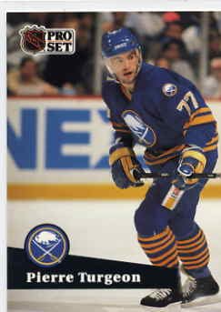 1991/92 NHL Pro Set Hockey Card Pierre Turgeon #15